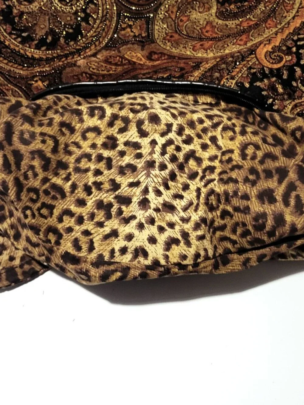 Bueno Tapestry Purse Half Moon Structured Boho Cottagecore Sparkle Vintage - Picture 13 of 16
